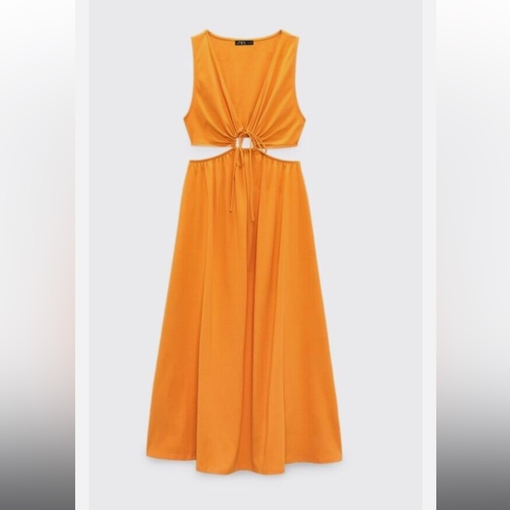 🌸ZARA Orange Dress